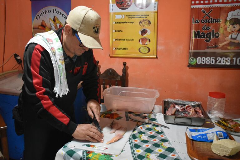 Proceso de elaboración del  caldo de pescado