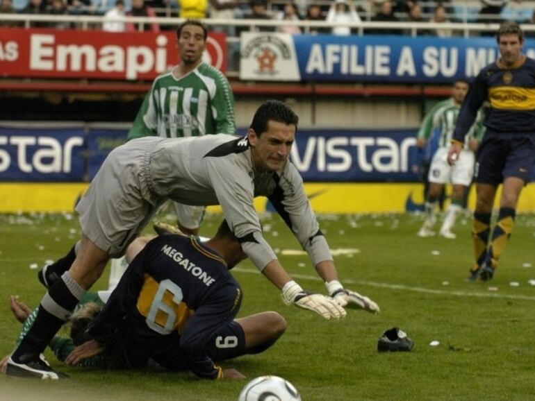 El paraguayo Aldo Bobadilla y el argentino Martín Palermo fueron compañeros en Boca Juniors en 2006 y 2007.