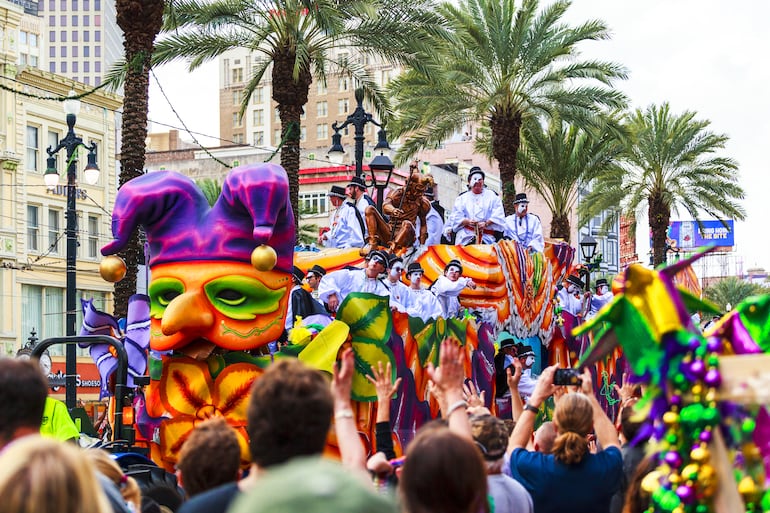 Mardi Gras en Nueva Orleans.