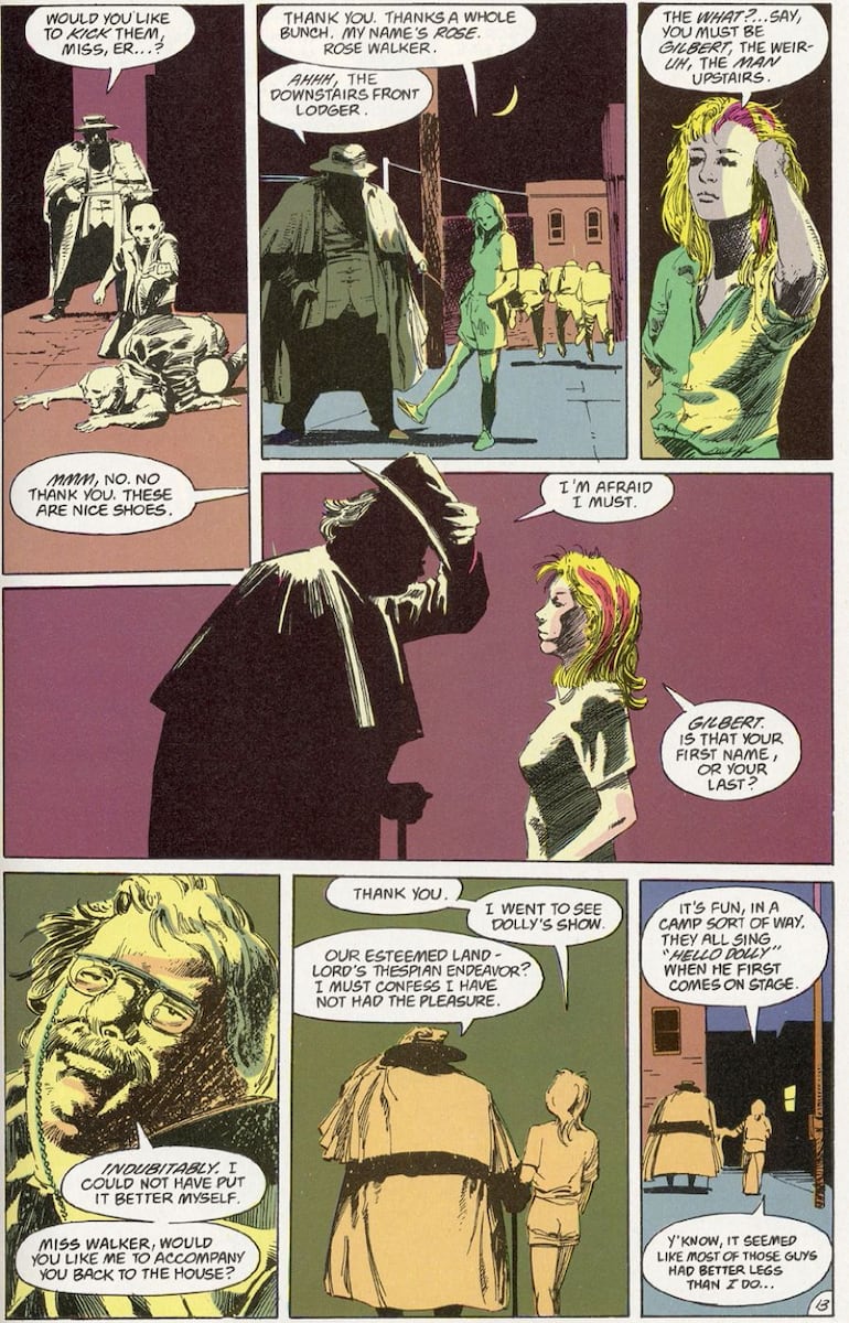 Chesterton en el número 10 (1990) del cómic de Neil Gaiman The Sandman.