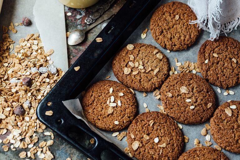 Galletitas de avena y proteína.