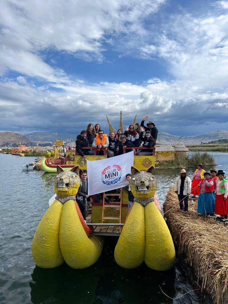 Un paseo en el lago Titicaca, Bolivia.