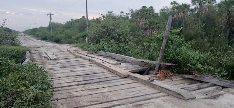 Son verdaderas trampas mortales la situación de los precarios puentes en el Alto Paraguay.