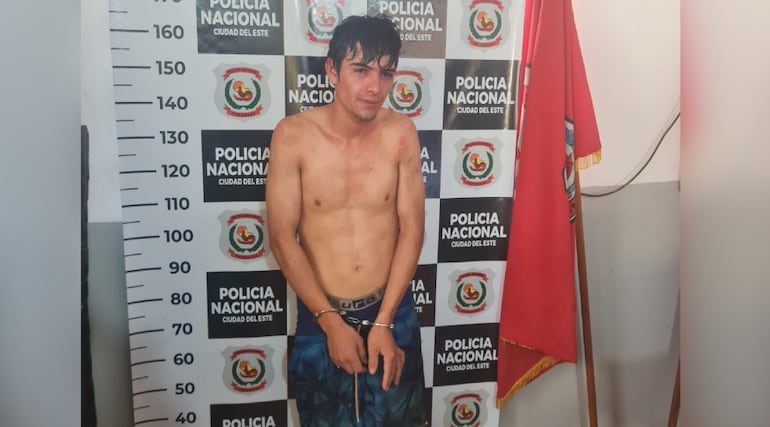 Elizeo René Ríos Villalba, detenido.