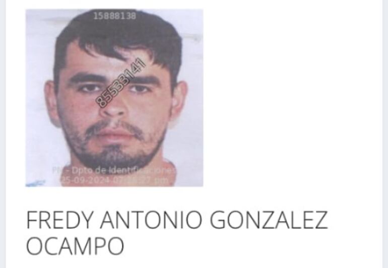 Fredy Antonio González Ocampo, asesinado por sicarios en Tavaí.