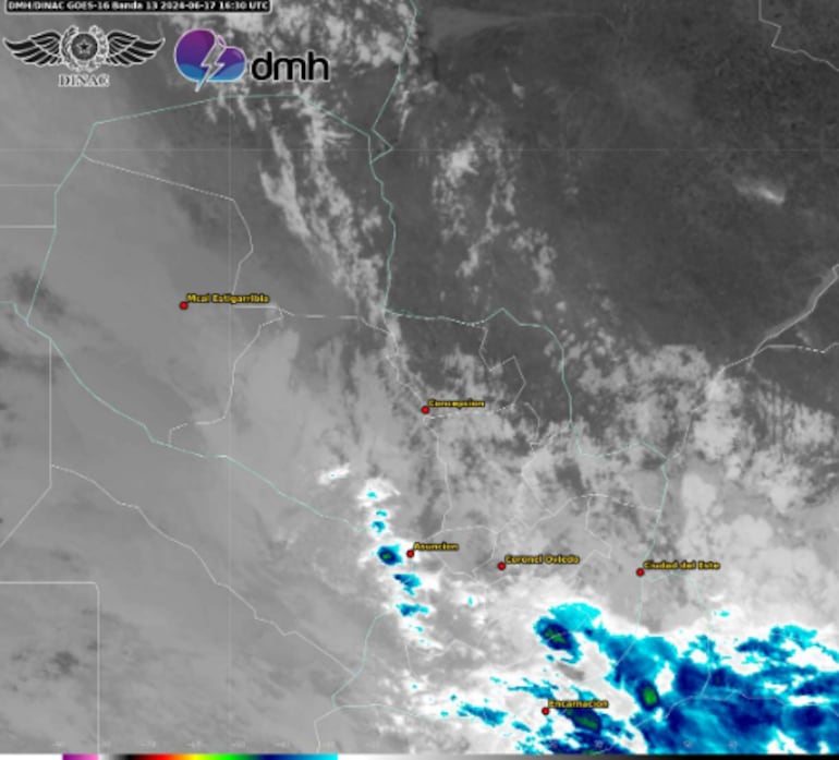 Diez departamentos en alerta por tormenta para esta tarde.