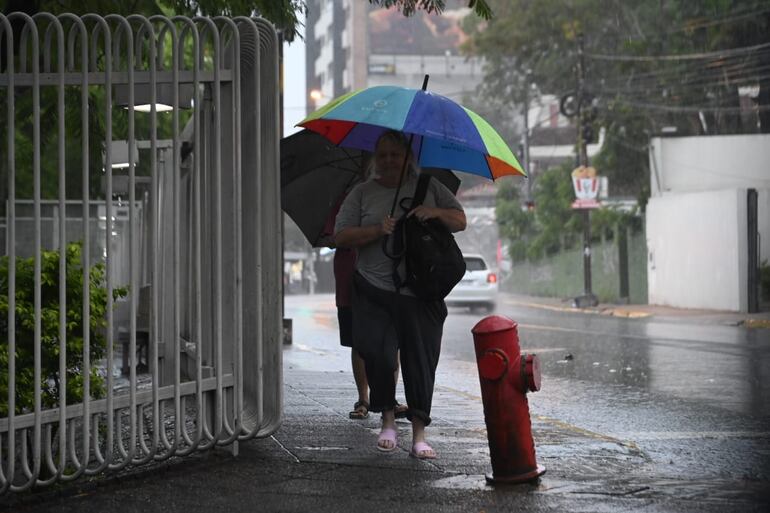 tormenta lluvia Asunción