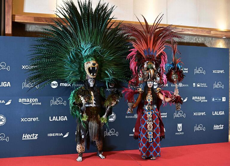 Algunos personajes vinculados a la cultura y la tradición mexicana también fueron parte de los eventos previos a los Premios Platino.