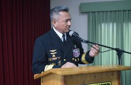 Vicealmirante Lucio Benítez, nuevo comandante de la Armada Paraguaya.