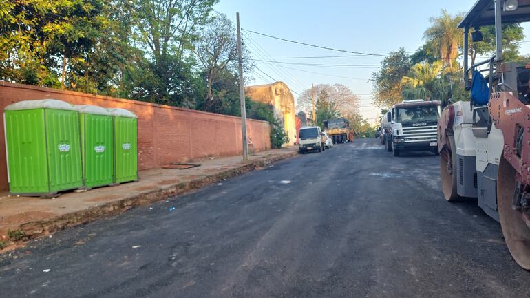 Siguen los trabajos en las calles alternativas a Mariscal López, de cara al próximo bloqueo que durará tres meses por obras viales.