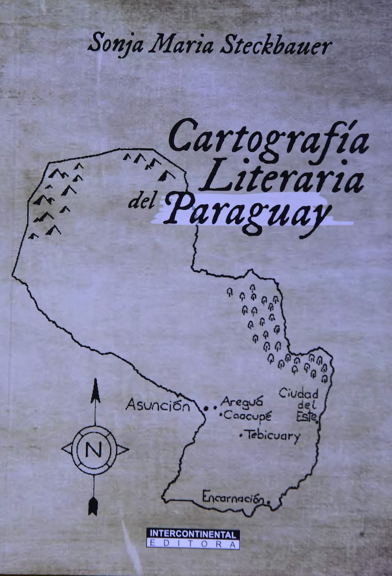 Portada del libro "Cartografía Literaria del Paraguay" que será presentado hoy.