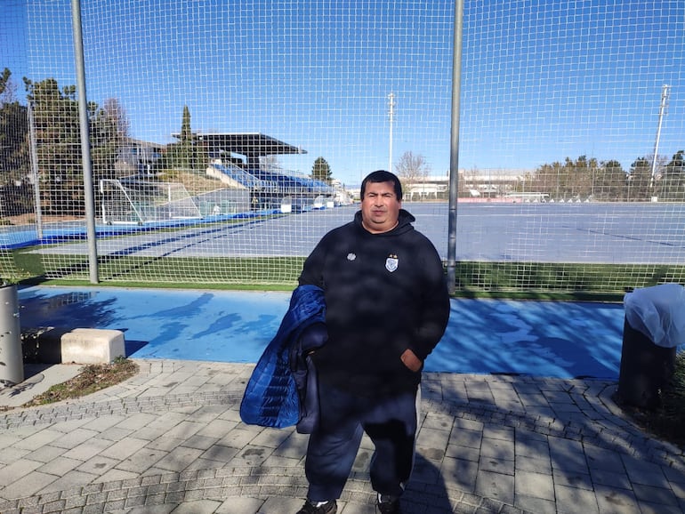 Humberto García, en la ciudad deportiva del Real Madrid.