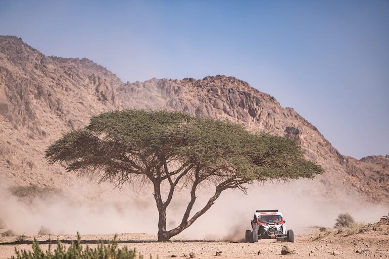 Una postal de la etapa 11 entre Al-Ula y Yambu, Arabia Saudí.