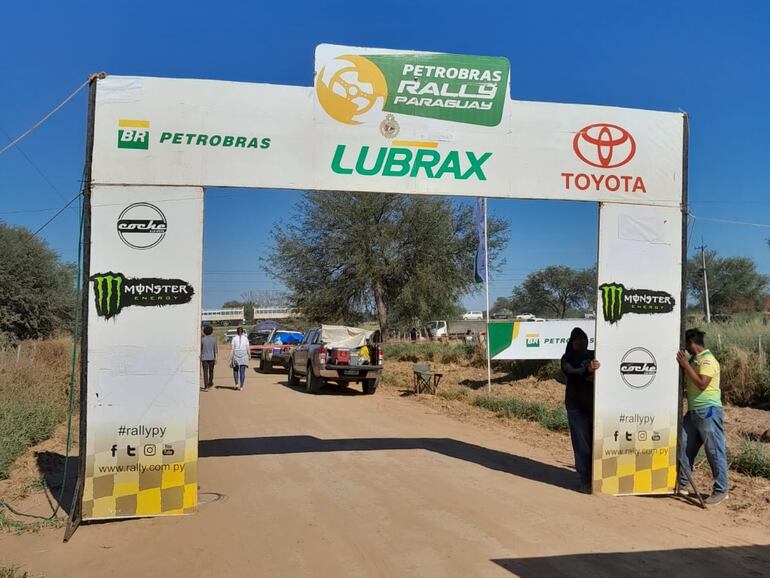 Así luce Campo 48, la meta de la edición 48 del Rally del Chaco.