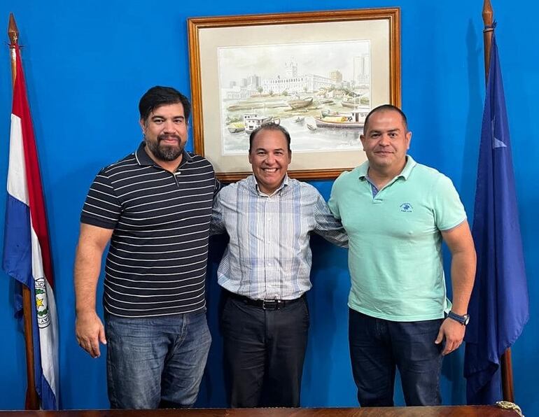 David Rotela, Hugo Fleitas y Daniel Molinas.