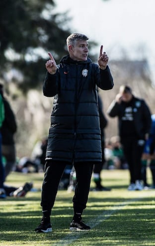 Martín Palermo (50 años), técnico de Olimpia.