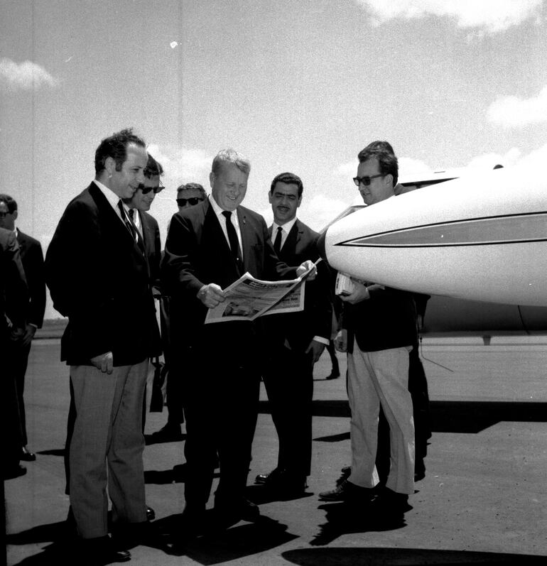 Ejecutivo del Holiday Inn a su llegada a Asunción en 1969.