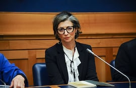 La relatora especial de Naciones Unidas Francesca Albanese