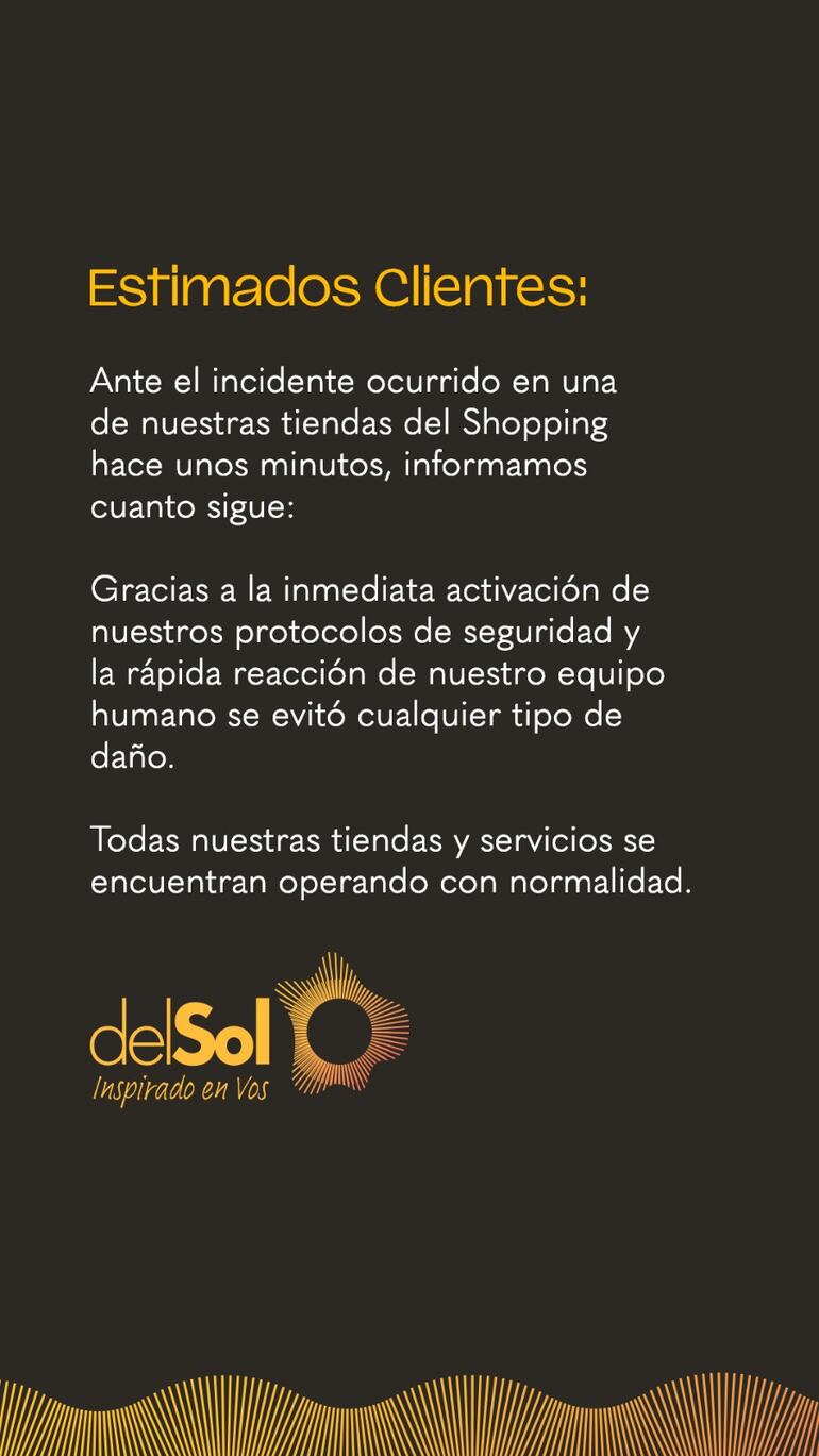 Las tiendas en delSol Shopping y lifestyle operan con normalidad tras reporte de principio de incendio.