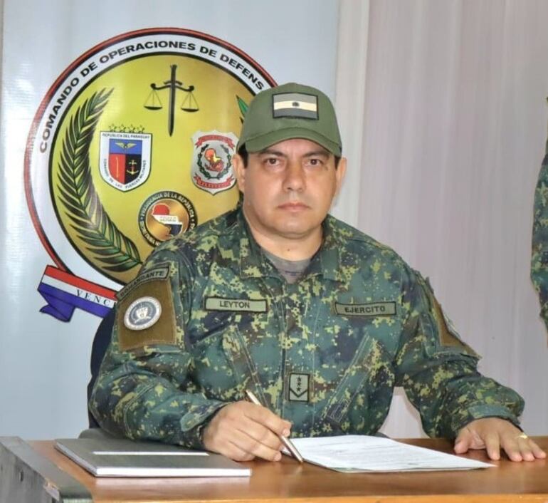 Cnel DCEM Néstor Fabián Leyton Vera, nuevo comandante de la FTC instalada en el sur del país, con base en Encarnación.