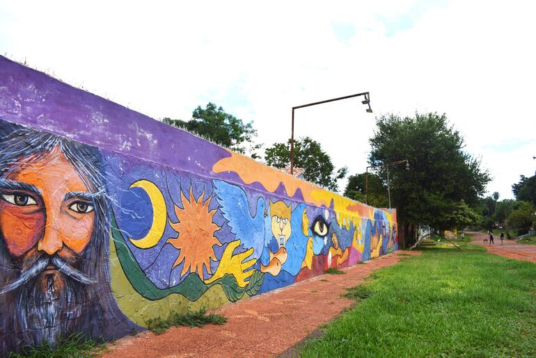 Los murales ubicados en el barrio San José permiten apreciar la historia mitológica plasmada en el lugar.