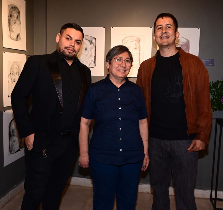 Lucio Miranda, Ángela Meaurio y Fernando Colmán. 