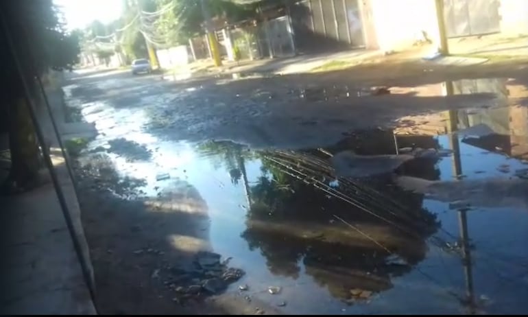 Pérdida de agua en Asunción