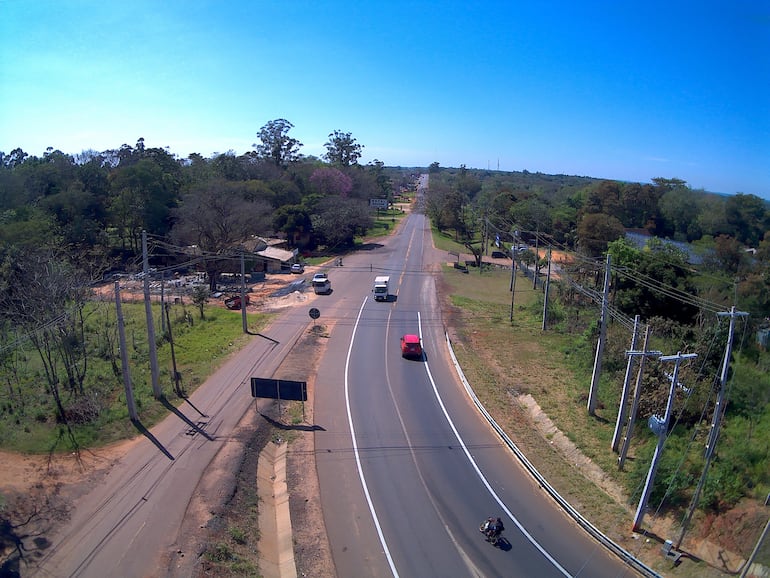 Inicio del sector oeste de la antigua Ruta Py 02 que será modernizada por el MOPC.