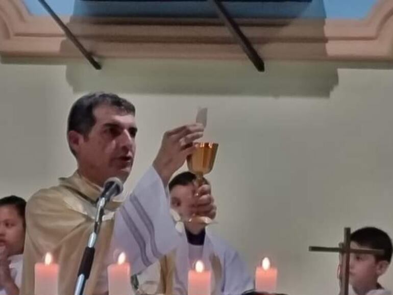 Monseñor Gabriel Escobar, obispo del vicariato apostólico del Chaco.