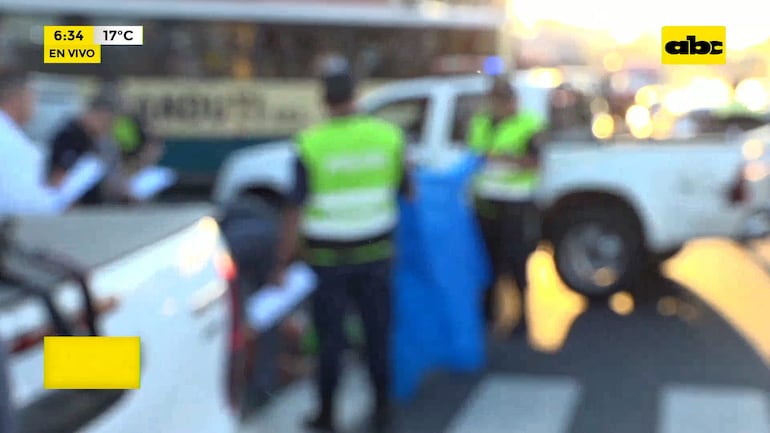 Accidente fatal sobre la Avenida Eusebio Ayala.