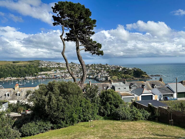 Ciudad de Fowey en la costa sur de Cornualles.