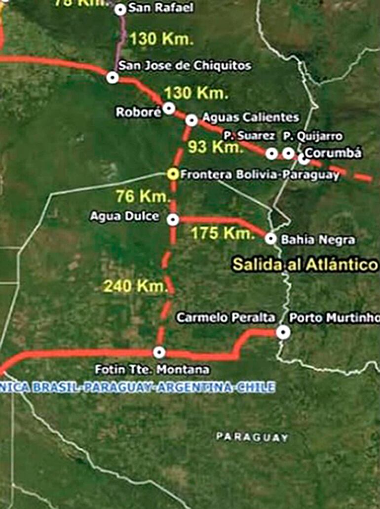 Ubicacion geografica de Agua Dulce de nuestro pais, y Roborè de Bolivia.