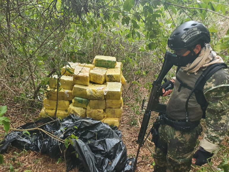 La droga fue trasladada hasta San Juan Bautista.