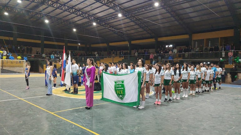 Inauguración de los Juegos Universitarios Paraguay en Caacupé.