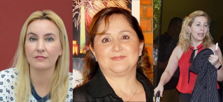 Fiscalas Irma Llano, Alba Delvalle y Ruth Benítez.