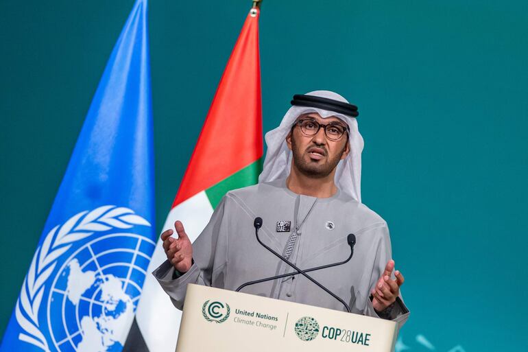 Sultan Al Jaber, ministro de Industria y Tecnología Avanzada y presidente de la COP28.