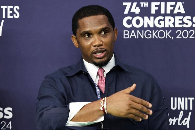 Samuel Eto'o, presidente de la Federación Camerunesa de Fútbol.