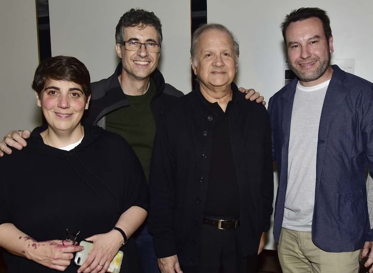 Carlos Saguier (tercero de la izquierda) junto a Paz Encina, Juan Carlos Maneglia y Richard Careaga en 2018.