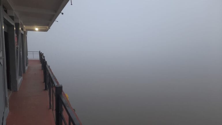 bruma niebla humo río Paraguay