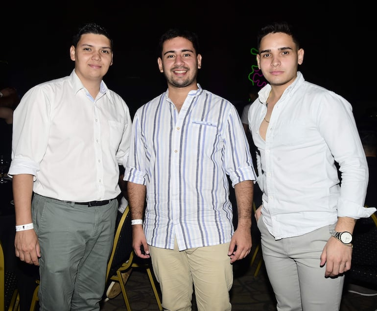 Alejandro Silva, Rony Giménez y Christopher Torres.
