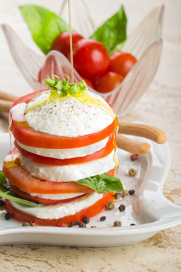 Ensalada caprese.