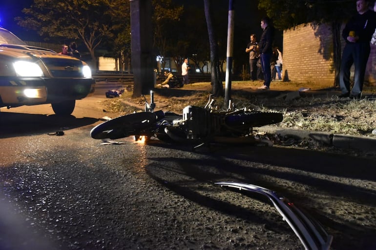 El accidente ocurrió sobre la avenida Madame Lynch de Asunción.