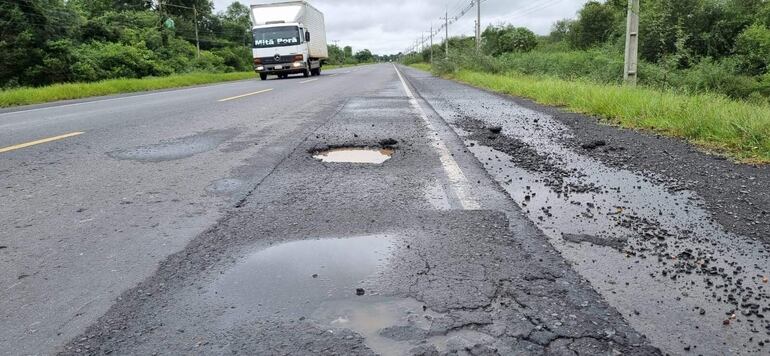 La cantidad de baches va aumentando. 