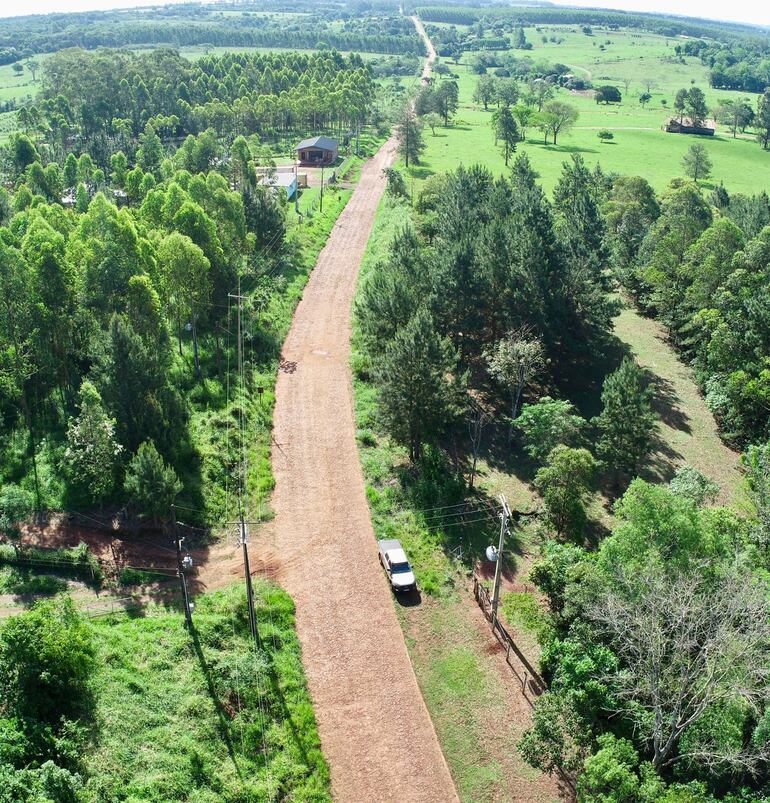 La iniciativa vial beneficiará al sector agrícola y lechero de Hohenau y sus alrededores.