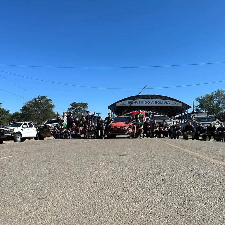 Imponente postal de la frontera con Bolivia, a 763 kilómetros de Asunción, hasta donde llegan los equipos en la recorrida previa.