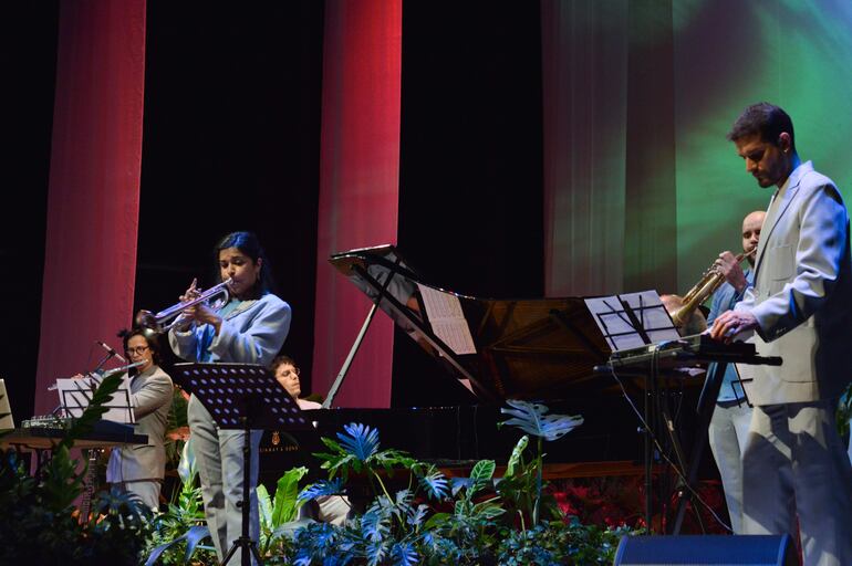 El Trío Blue durante uno de los conciertos "Promenade" que ofreció tiempo atrás en el Teatro Municipal.