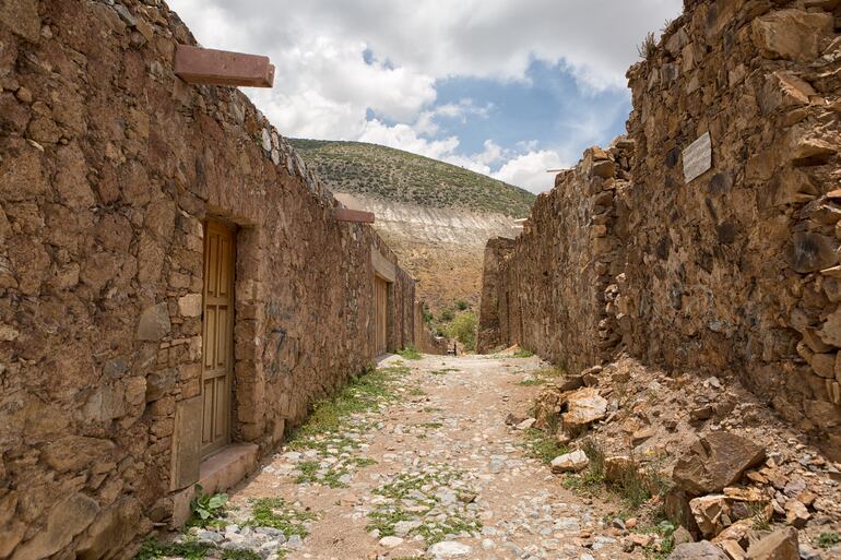 Construcciones en piedra en Real de Catorce, Mexico.