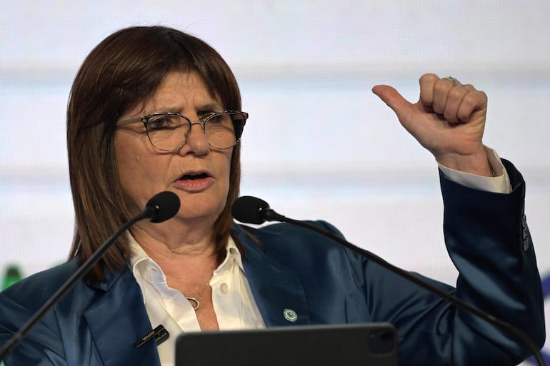 La ministra de seguridad de Argentina, Patricia Bullrich. 