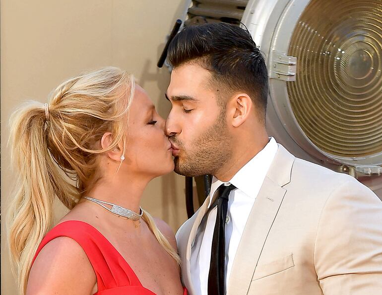 Britney Spears y Sam Asghari también terminaron su historia de amor este año. (Matt Winkelmeyer/GETTY IMAGES NORTH AMERICA/AFP)