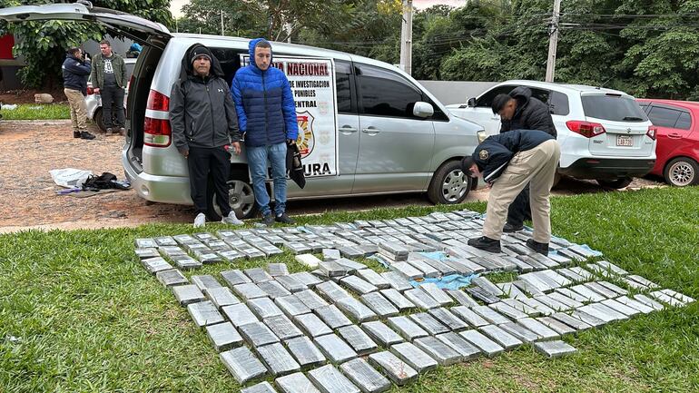 Incautan alrededor de 200 kilos de cocaína en San Lorenzo.